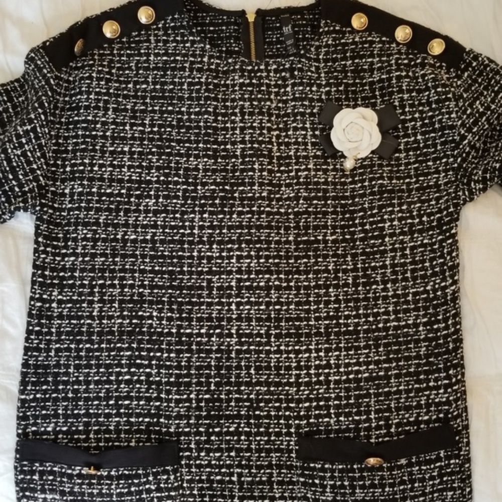 NWT ZARA TWEED MINI DRESS - Picture 6 of 6